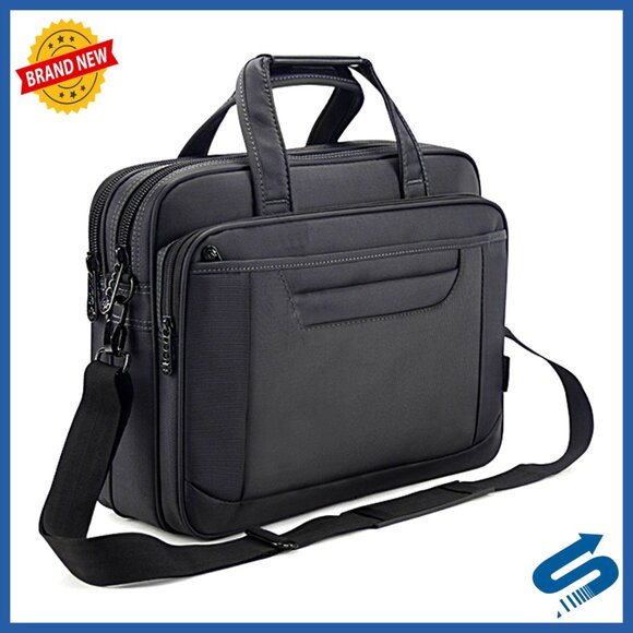 Laptop Messenger Bag 15.6 Inch Business Office Shoulder Bag Multifunctional
